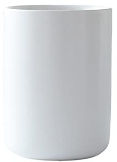 Soporte Grande para Utensilios de Cocina de Cerámica Blanca Mate, Contenedor de Almacenamiento para Herramientas de Cocina, Recipiente para Palillos, Carrito de Espátula para (M)