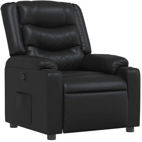 vidaXL Relaxsessel Schwarz Kunstleder