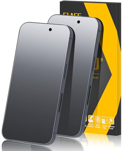 JEHOO [2 Pack Matte Screen Protector for iPhone 15 Pro, Anti-Glare Anti-Reflection and Anti-Fingerprint,9H Tempered Glass Film, Smooth Touch