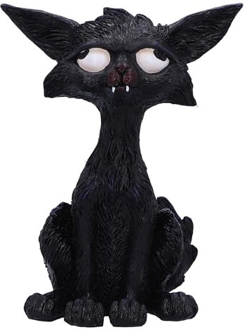 Nemesis Now Kat D6753A24 Dekofigur aus Kunstharz, Schwarze Katze, Sammlerstück, aus feinstem Kunstharz gegossen, fachmännisch handbemalt, 20 cm