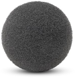 WIKISTORE SPUGNA ANTIVENTO PROFESSIONALE PER FONOMETRI, Spugna Paravento Diametro circa 62 mm/Foro Interno 10 mm, Protezione Ottimale per Misurazioni Audio Precise
