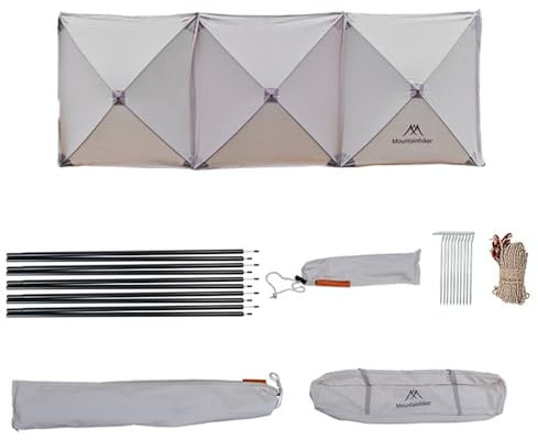 COMETX Camping Windschutz Ofen Windschutzscheibe Strand Picknick Glas Sonnenschutz mit Display Aufbewahrungstasche Camping Picknick Strand Garten BARBEKI