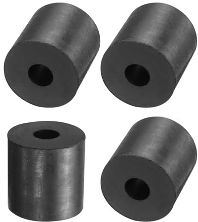 QUARKZMAN 4 Piezas Espaciadores de Goma de 30 mm OD 10 mm ID 30 mm Altura - Redondo Antivibración Arandelas Gruesas para Accesorios de Hogar y Coche
