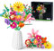 Ensembles de construction en bouquets de fleurs, 756 pièces, 11 types de fleurs en blocs de construction, bricolage botanique pour la décoration de maison, du bureau, Saint-Valentin pour femmes