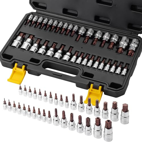 Bates- Tamper Proof Torx Bit Set, 34 Pieces Set, T4-T40, Torx Security Bit Set, Security Star Bits Set