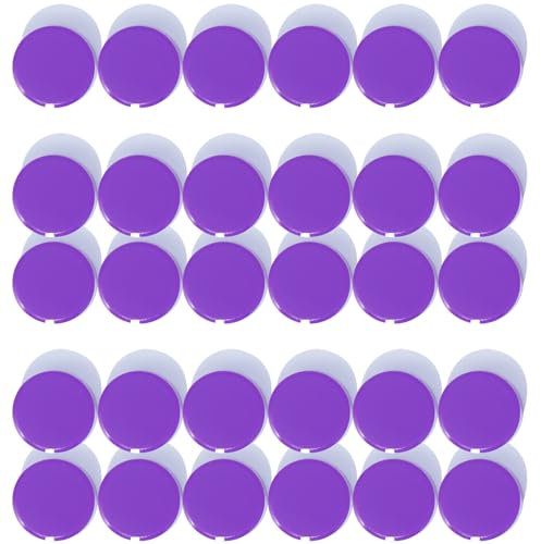 DUJEQM Magnete für Magnettafel Magnete Stark Kühlschrankmagnete Kühlschrank Magnete Mini Magnete Klein Whiteboard Magnete Bunt Rund Magneten Starker Halt Magnet für Pinnwand, Schule (30 Stück, Lila)