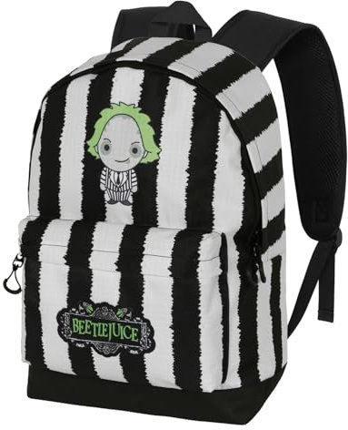KARACTERMANIA Unisex Fan Hs Rucksack 2.2 Karactermania Fan HS Rucksack 2.2 Stripes, Weiß Beetlejuice, Einheitsgröße
