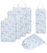 Narwey 6 Teilige Kompression Koffer Organizer, Compression Packing Cubes Backpack Koffer Organizer Set Kompression Packwürfel Rucksack, Kofferorganizer Travel Essentials for Damen (Kleine Blaue Blume)