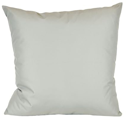 JACK 40x40cm Outdoor Lounge Kissen Dekokissen inkl. XXL-Füllung Wasserabweisend Sitzkissen Garten Stuhl Lotus Effekt, Farbe:Hellgrau