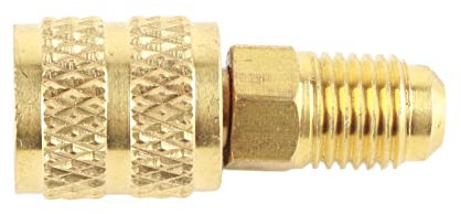 R410A 1/4 -Zoll -Mann Bis 5/16 Zoll MINI Split HLK Adapter für Klimaanlagen, Hochwertiger Messinganschluss für R410A System (R410A externe 1/4Sae Inner 5/16Sae)
