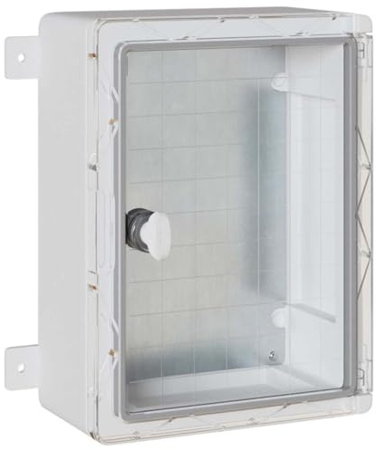 vidaXL Steuerungsschrank Grau 32 x 15 x 35 cm ABS Kunststoff | Robuste Bauweise, die lange hält, Schützt deine Sachen vor Wasserschäden, Kommt mit einem Schloss für zusätzliche Sicherheit