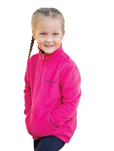 HY EQUESTRIAN Nina Soft Fleece by Little Rider - Pink/Navy - 9-10 years