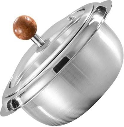 CONGARTENO Stainless Steel Korean Bibimbap Hot Pot Lid, Multi-Use Soup Rice Stew Cooker, Traditional Korean Noodle and Seafood Pot for Stove and Induction Cooking