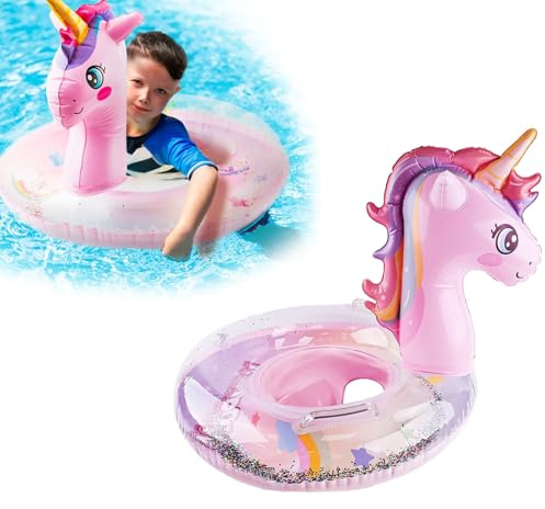 Schwimmflügel - Einhorn Motiv Schwimmring Kinder 3-6 Jahre, Verdicktes PVC Schwimmreifen Kinder 3-6 Jahre, Luftdichter Einhorn Schwimmtier Für Strand Pool Meer