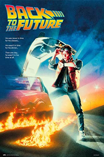 1art1 Zurück In Die Zukunft Poster Delorean Plakat | Bild 91x61 cm