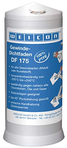 WEICON Gewinde-Dichtfaden DF 175 aus 100% PTFE, nicht brennbar