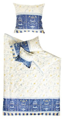 Bassetti Bettwäsche Oplontis blau - v9 80x80 cm - 155x220 cm