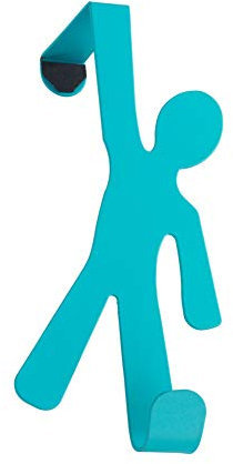 WENKO Türhaken Boy Blue, Stahl, 8 x 15 x 4.5 cm, Blau