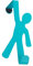 WENKO Türhaken Boy Blue, Stahl, 8 x 15 x 4.5 cm, Blau