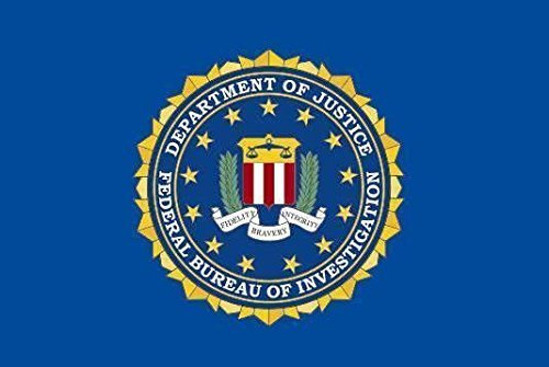 U24 Aufkleber FBI Flagge Fahne 12 x 8 cm Autoaufkleber Sticker