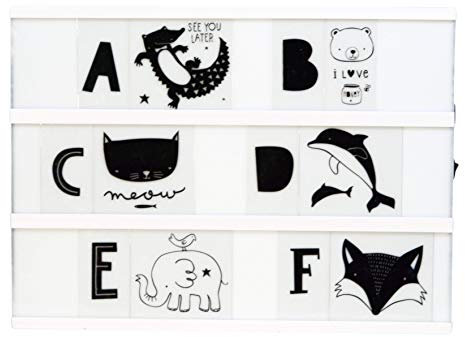 Lightbox Letter Set: ABC - Black