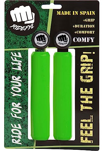 RIFYL (Comfy) Juego de puños para Bicicleta o Mountain Bike, Color Verde, diámetro 32mm