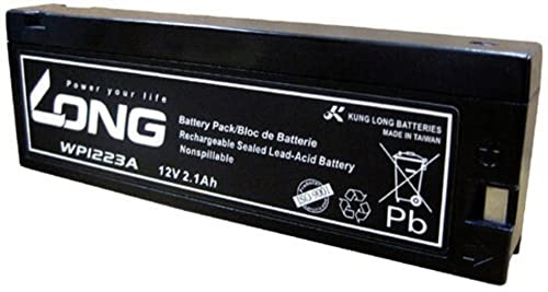 LONG WP1223A WP1223A Bleiakku 12V Blei-Vlies (AGM) (B x H x T) 182 x 61 x 23mm Klemmpol Geringe Selbstentladung, Wartungsfrei