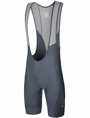 Przewalski Herren Radträgerhose Gepolstert Atmungsaktiv | Coolmax 3D-Polster ca. 8h, 4-Wege-Stretch, Silikon-Beinabschluss, Rennrad & MTB