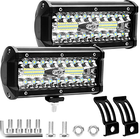 SUPAREE Arbeitsscheinwerfer LED 12V Auto, LED Zusatzscheinwerfer 12V Auto Arbeitsscheinwerfer led 12v IP67 7240 Watt 24000LM Auto Scheinwerfer für LKW, Anhänger, Traktor, SUV, ATV, Offroad