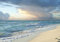 ForWall - Vlies Fototapete Strand Meer Nordsee Natur Himmel Wellen 416x254 cm - Fototapeten - Tapeten - für Wohnzimmer Schlafzimmer - Vliestapete Wandtapete Tapete 3D Effekt- inkl. Kleister