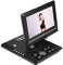 Lettore DVD portatile da 9,8 pollici con schermo girevole, Monitor LCD 16: 9 Mobile Ricevitore TV FM Compatibile AV/USB/SD/MS/MMC, Decoder Dolby DTS integrato, Caricabatteria da Auto(UE)