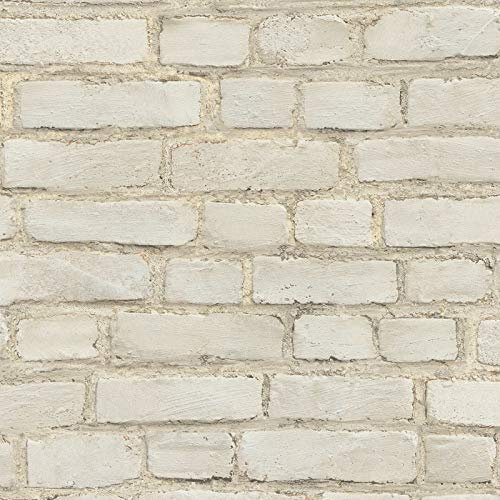 Papier peint brique blanche | Papier peint salon, cuisine & bureau | Papier peint blanc | Papier peint imitation brique blanche