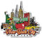 New York City Magnet by Classic Magnets, Collectible Souvenirs Made in The USA, 4 x 3.5