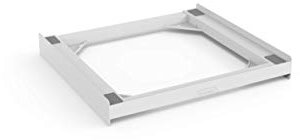 Meliconi Base Torre Basic Kit di Sovrapposizione in tecnopolimero per lavatrice e asciugatrice, Poliuretano, Bianco