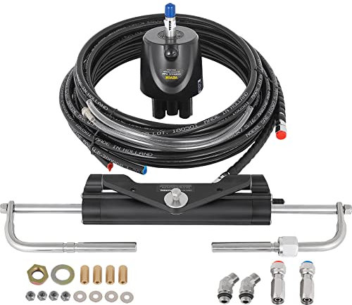 VEVOR Bomba de Dirección 150HP Bomba de Dirección Asistida 150HP Sistema de Dirección de La Embarcación 150HP Kit de Dirección Hidráulica con Cilindro de Bomba