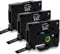 MarkField Kompatibel TZe-335 12mm Schwarz Schriftband für Brother P-Touch Bänder TZ TZe335 Tape Cassette 0,47 für PT-H100LB H105 H107 H101C H100R D200 D400 E110 Cube, Weiß auf Schwarz, 3 Pack