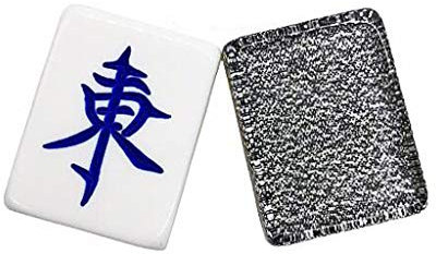 XXZY Chinesische Mahjong Set Tragbare Kristall Acryl Große Mahjong Classic Chinesischer Stil Mahjong Spiel Wunderbares Geschenk (Color : Black, Größe : 40#)