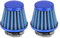 ETOPARS 2 X Blu Filtro Aria Moto Universale Kit Filtro Aspirazione Aria Moto 48mm 49mm 50mm Morsetto Fredda Induzione Filtro dell'Aria Cono Moto Scooter