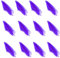 Larcele 12 Pcs Square Dance Jonglieren Schals für Kinder Mädchen Party Aktivitäten Zubehör Dekoration WDSJ-02 (Lila)