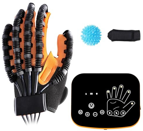EMFOCU Aktualisiertes Selbst-Training Rehabilitation Roboter Handschuh für Schlaganfall Hemiplegie, Roboter-Handschuhe für Schock-Patienten, Hand-Funktion wiederherstellen Ausrüstung.