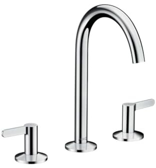 hansgrohe 3-Loch-Waschtischarmatur 170 Axor One A 140mm, m Pus-Op-Abl, m Hebel, ch