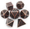 Haxtec Antique Copper Metal DND Dice Set 7 Die Metall Würfel Polyhedral D&D Dice for TTRPG Dungeons and Dragons Gift