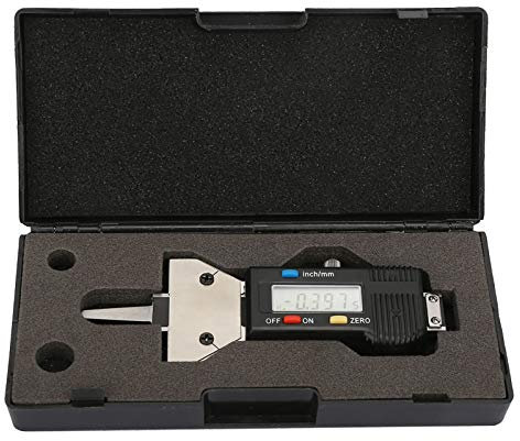 YUMILI Digitale Misuratore Di Profondità Battistrada, Rilevamento Pneumatici 0-25 Mm Lcd Digitale Misuratore Di Profondità Pneumatici 0,01 Mm Strumento Di Misura Per Il Controllo Del Battistrada