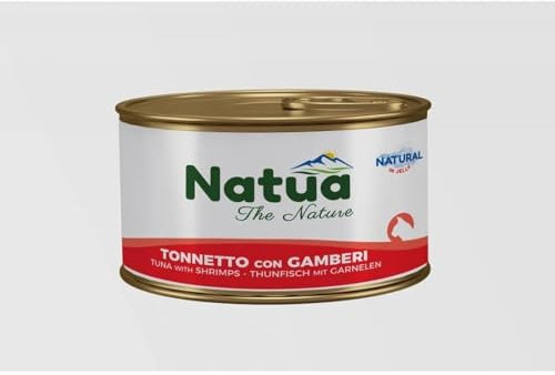Natua Tonno con gamberetti cibo umido per gatti 85 g