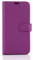 Funda para Apple iPhone SE (2022) de 3ª generación, abatible, cartera, folio, cuero/gel morado