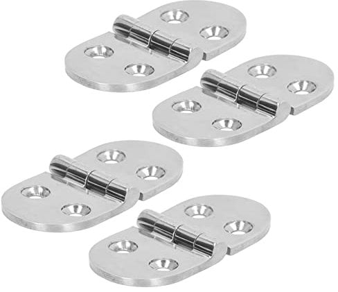 4 PZ Cerniere a 4 Fori Cerniera Per Barche Cerniere Per Porte Cerniera a Forma Ovale in Acciaio Inossidabile 316 Addensata Nessun Rumore Per Yacht Camper