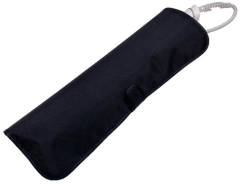 KSJEHW Caja de Plancha de Pelo Resistente al Calor con Cubierta de rizador, Bolsa de Herramientas de peluquería, Bolsa de Viaje Impermeable de Cuero PU para Mujer