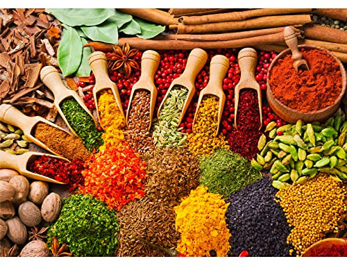 1000 Teile Puzzle für Erwachsene - Impossible Geschicklichkeitsspiel für Die Ganze Familie, Farbenfrohes Legespiel Mit Bunten Gewürzen - Home Dekoration