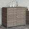 Tidyard Gartenschrank Grau 83x45x76 cm Poly Rattan, Outdoor-Speicher für Gartenbedarf und Poolspielzeuge