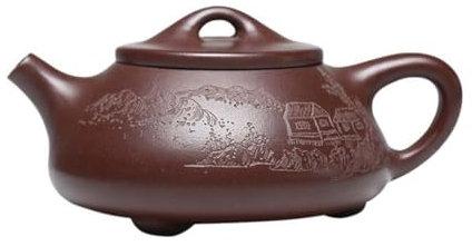 Infusor de Té Tetera Tetera de arcilla púrpura fina, juego de té Original Mine Home Kung Fu, tetera de elaboración Personal, tetera de arcilla, tetera de arena púrpura Tetera Té Más Empinado